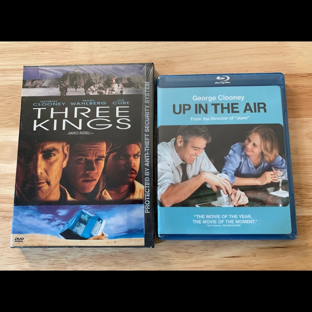 Two New Sealed George Clooney Movies One Blu-ray, One DVD